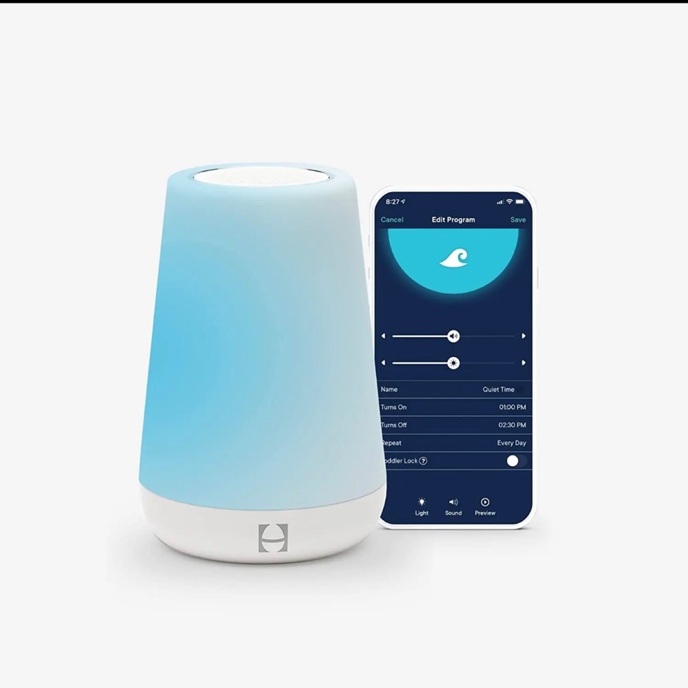 Original Hatch Baby Rest: Color-Change Night Light, Sound Machine & Time-To-Rise